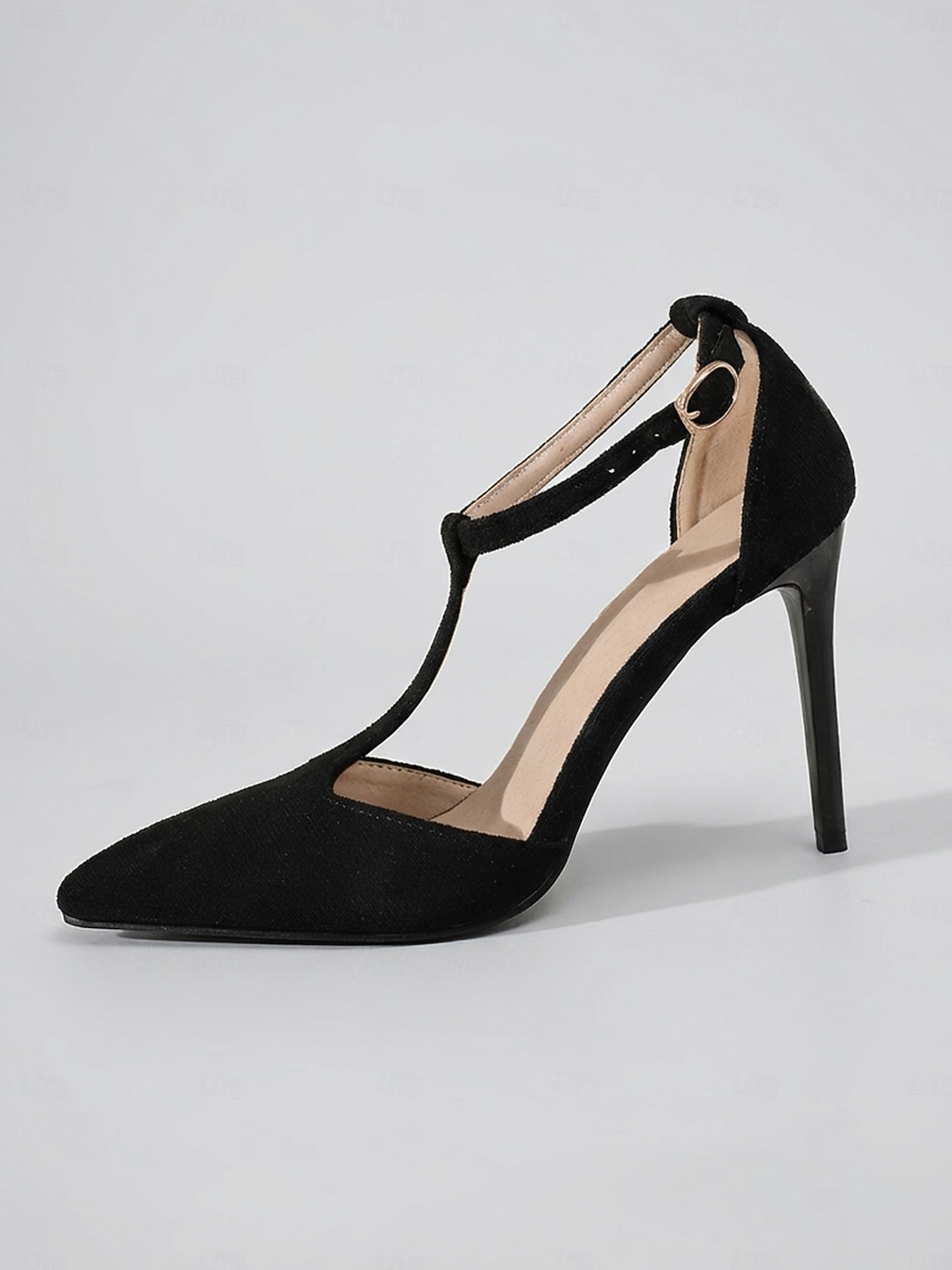 naisten mustat T-hihnalla varustetut stilettokorkokengät – elegantit morsiamen äidin kengät kaupunkihäihin 2026 - $34.99 –P1