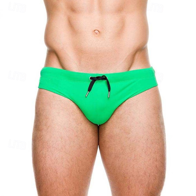 Per uomo Costume da bagno Costume da Bagno Slip mare Tinta unita Coulisse Asciugatura Rapida Elastico Traspirante Pantaloni Surf Sport Acquatici Nuoto Estate del 2026 a $13.99 –P8