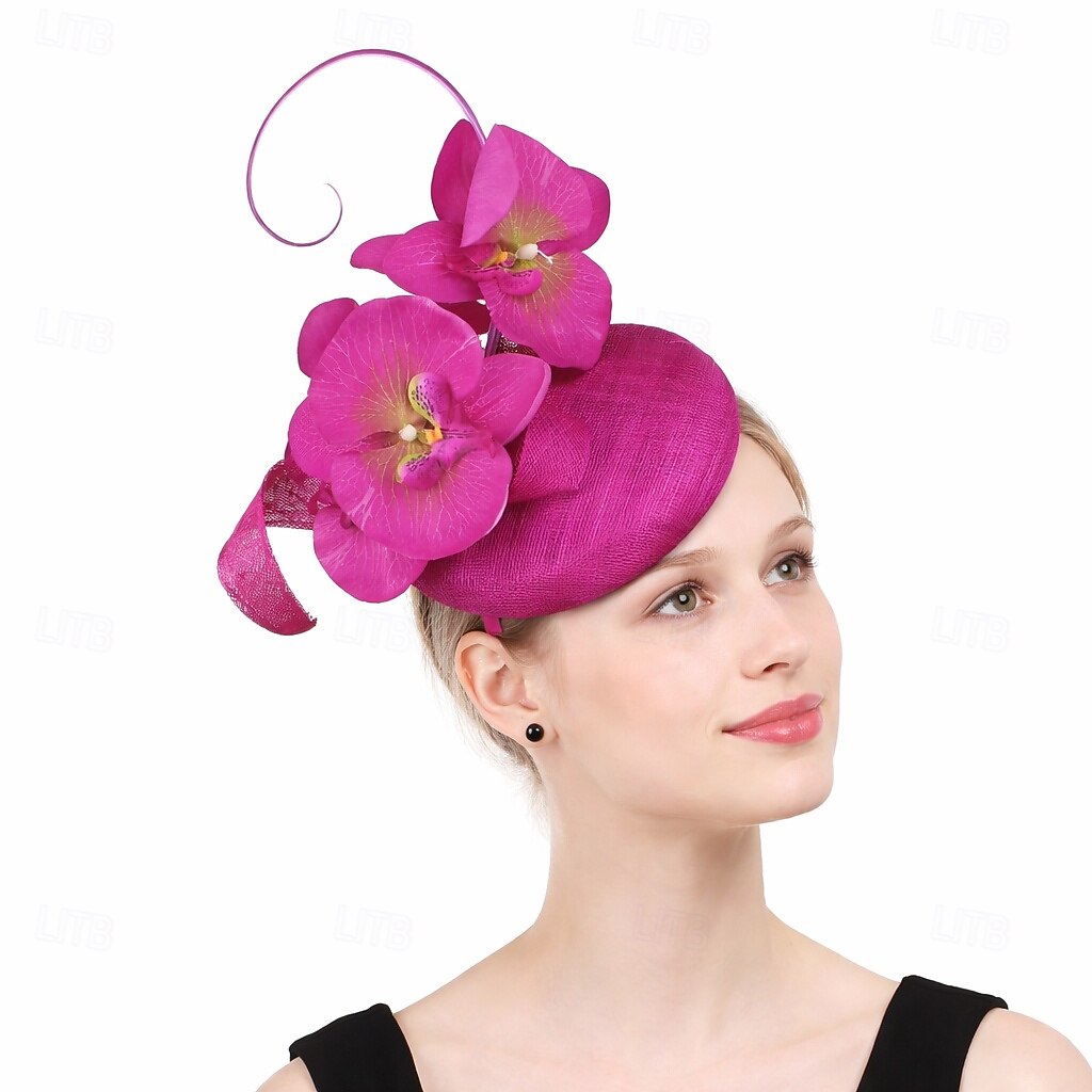 Derby Copricapo Cappello Fascinator affascinante Gentildonna Floreale Piuma Costume Per donna Mascherata Tè Ascot Festival delle corse di cavalli Adulti Copricapo del 2026 a $46.99 –P8
