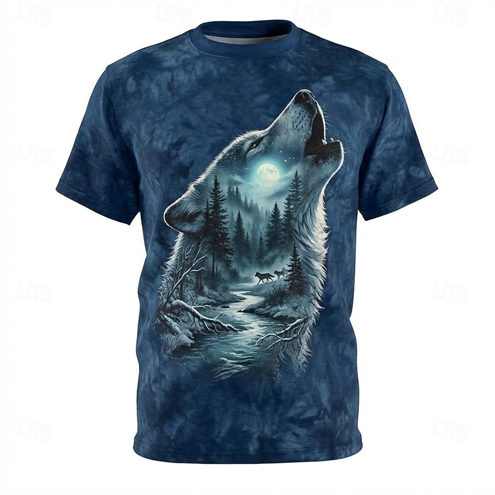 Maglietta da uomo vintage con grafica 3D, motivo bisonte e bufalo, a maniche corte, marrone, con stampa animalier, abbigliamento s m l xl xxl xxxl del 2026 a $21.99 –P3