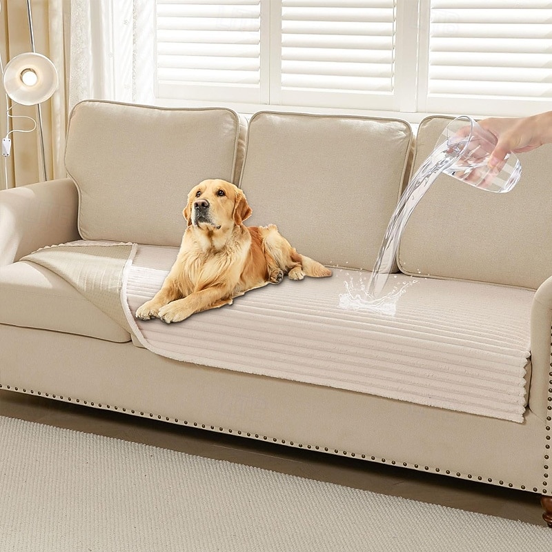 Copridivano impermeabile per cani lavabile, copridivano in pelliccia sintetica per animali domestici, copriletto morbido per cani, copridivano antiscivolo per divano a 3 cuscini, divano adatto agli del 2026 a $43.99 –P1