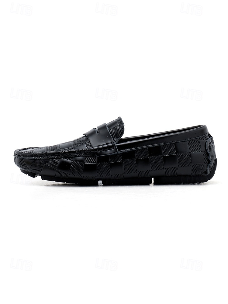 Mocasines sin cordones de piel sintética color tostado para hombre, modernos y versátiles, perfectos para noches de resort y veladas relajadas. 2026 - $54.99 –P7