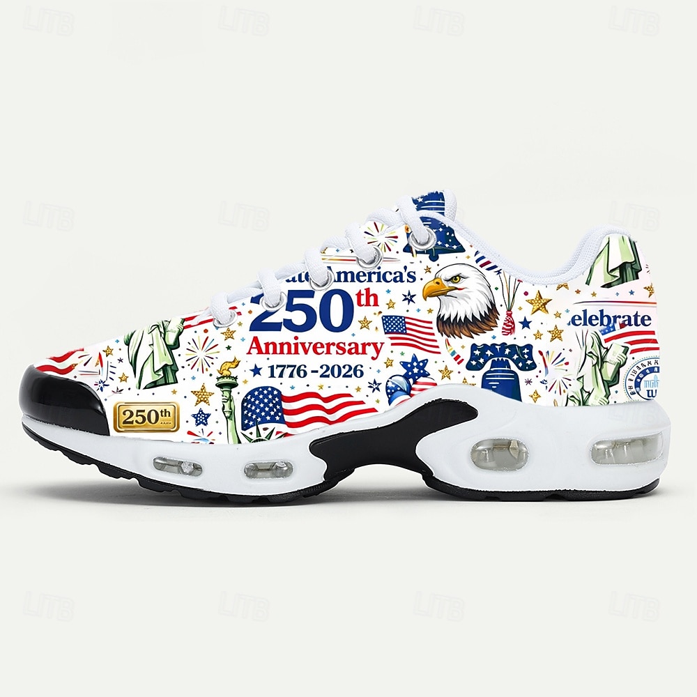 Adidași bărbătești – sărbătorind cea de-a 250-a aniversare cu un design îndrăzneț în roșu, alb și albastru, perfecți pentru sărbătorile naționale, parade și evenimente patriotice 2026 - $46.99 –P4