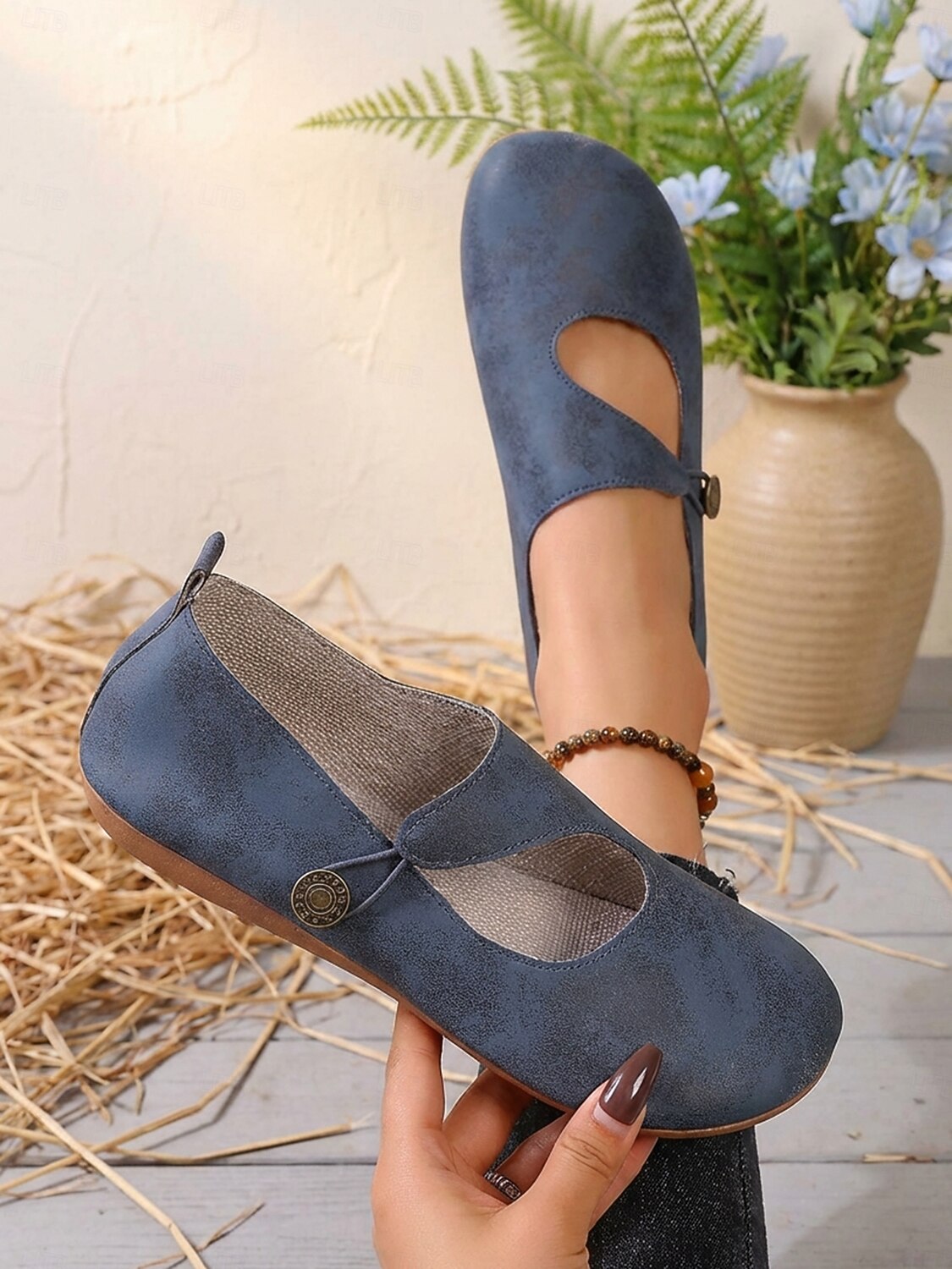 Женские повседневные балетки «Мэри Джейн» с широкой стопой – удобная обувь в винтажном стиле для женщин с широкой стопой, для повседневной носки, прогулок, работы, путешествий, шопинга, прогулок в саду и повседневной носки. 2026 - $19.99 –P5