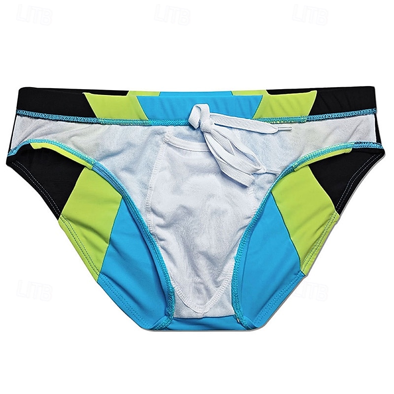 Per uomo Costume da bagno Costume da Bagno Slip mare Color-blocking Asciugatura Rapida Elastico Traspirante Costume da Bagno Pantaloni Surf Sport Acquatici Nuoto Estate del 2026 a $13.99 –P18