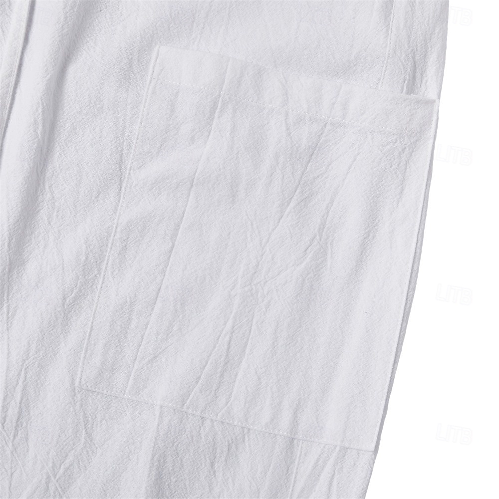 Per uomo Pantaloni di Lino Pantaloni Pantaloni Estivi Pantaloni Larghi Pantaloni Corti Coulisse Elastico in vita Semplice Comodità Traspirante Lunghezza intera Casuale Quotidiano All'aperto Vacanza del 2026 a $28.99 –P6