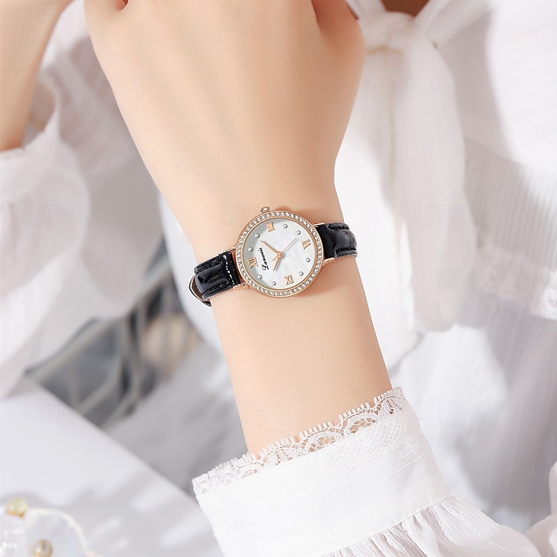 Muttertagsgeschenk 1 originale Business-Stil Perlmutt-Muster-Uhr modische Damen-Uhr Ipx7 wasserdicht Freizeit Sport Quarz-Armbanduhr für Frauen Box 2026 - $17.99 –P10