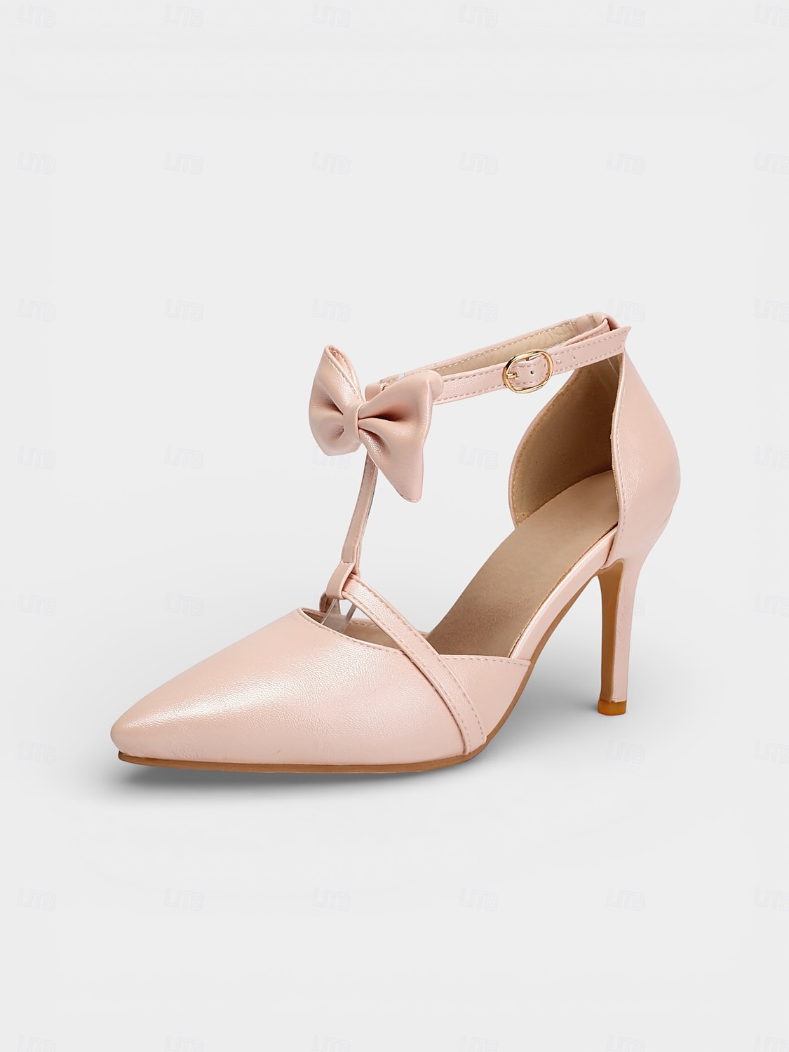 Zapatos de tacón de aguja altos, cómodos y de estilo vintage de los años 50 con tira en T, lazo en el tobillo y color lavanda para mujer. Ideales para bodas y eventos formales de noche. 2026 - $54.99 –P6