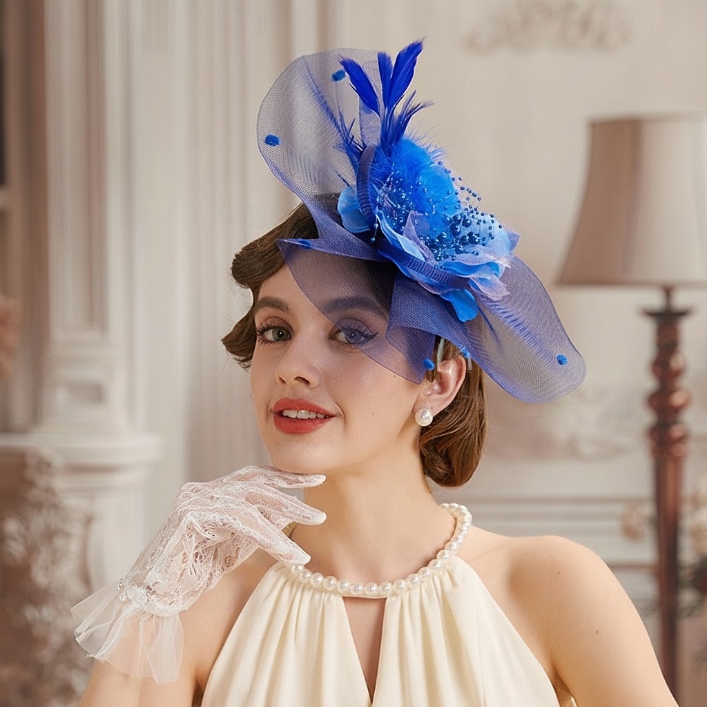 Derby affascinante Gentildonna Floreale Costume Per donna Mascherata Ricevimento di matrimonio Ascot Festival delle corse di cavalli Adulti Copricapo del 2026 a $24.99 –P5