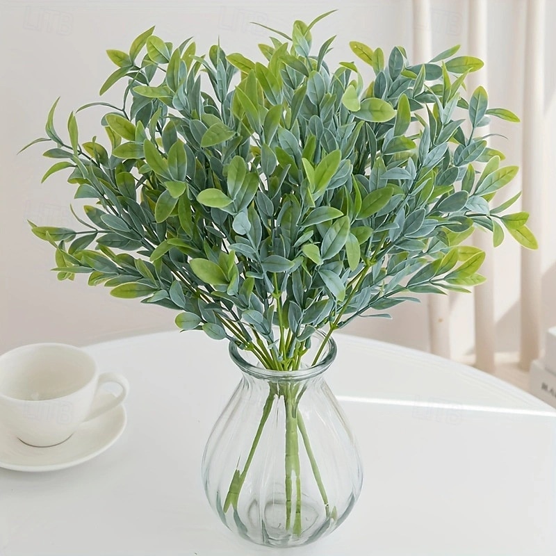 6 szt. sztucznych roślin pieniężnych, sztuczna zieleń, plastikowa roślina doniczkowa z liśćmi, sztuczna roślina doniczkowa w stylu europejskim do wystroju domu & wyświetlacz 2026 - $19.99 –P3
