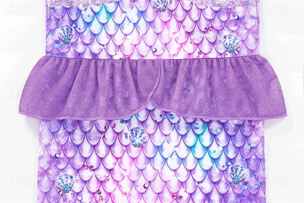 Sirena Principessa Sirena Vestito Costume per festa a tema Cosplay for Ragazze Bambini Carnevale Mascherata Feste Ferie del 2026 a $23.99 –P5