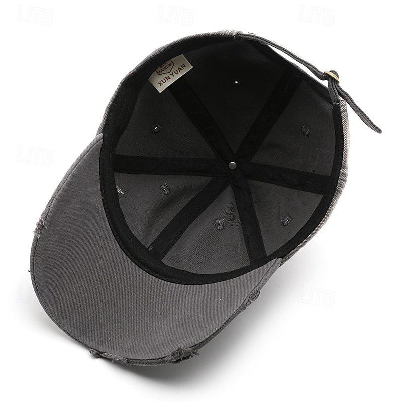 Sukupuolineutraali Pesäpallohattu Vaalea khaki Musta Puuvilla Lihaksikas Punk Muoti Vapaa-aika Kausaliteetti Päivittäin ulko- Yhtenäinen väri Ombre Aurinkovoiteet Aurinkovoide 2026 - $9.49 –P12