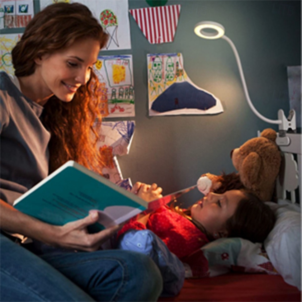 1 LED-Klemmleuchte, 48 LEDs, 3 Farbmodi, Helligkeit einstellbar, flimmerfrei, augenschonend, 5V USB-Stromversorgung, geeignet für Arbeitszimmer, Büro, Nachttisch, Live-Stream-Beleuchtung 2026 - $10.49 –P2