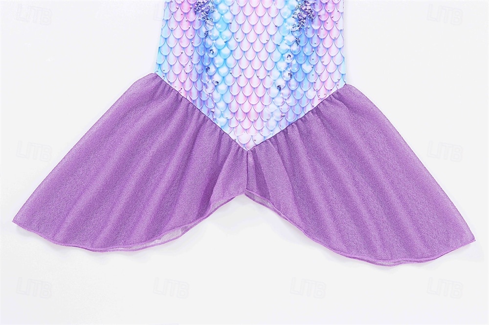 حورية البحر أميرة حورية البحر فساتين زي حفلة موضوع الكوسبلاي for للفتيات للأطفال مهرجان حفلة تنكرية مناسب للحفلات مناسب للعطلات 2026 - $23.99 –P7