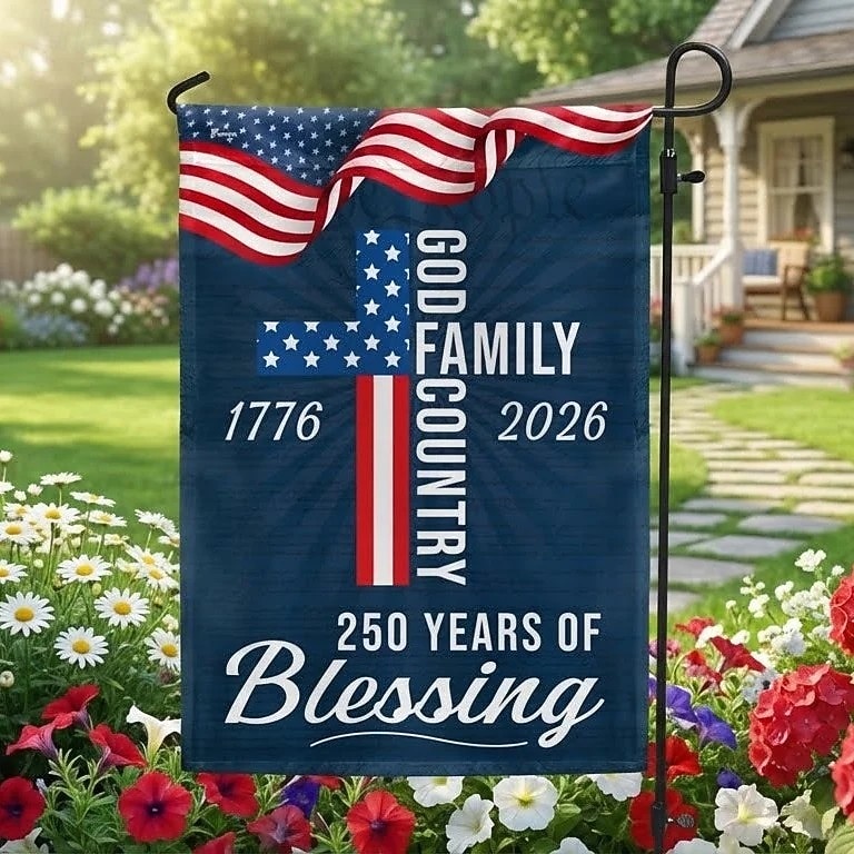 250-летие США, флаг в честь годовщины независимости Америки, 1776-2026, патриотический, благословенная нация, памятный баннер. 2026 - $11.99 –P1
