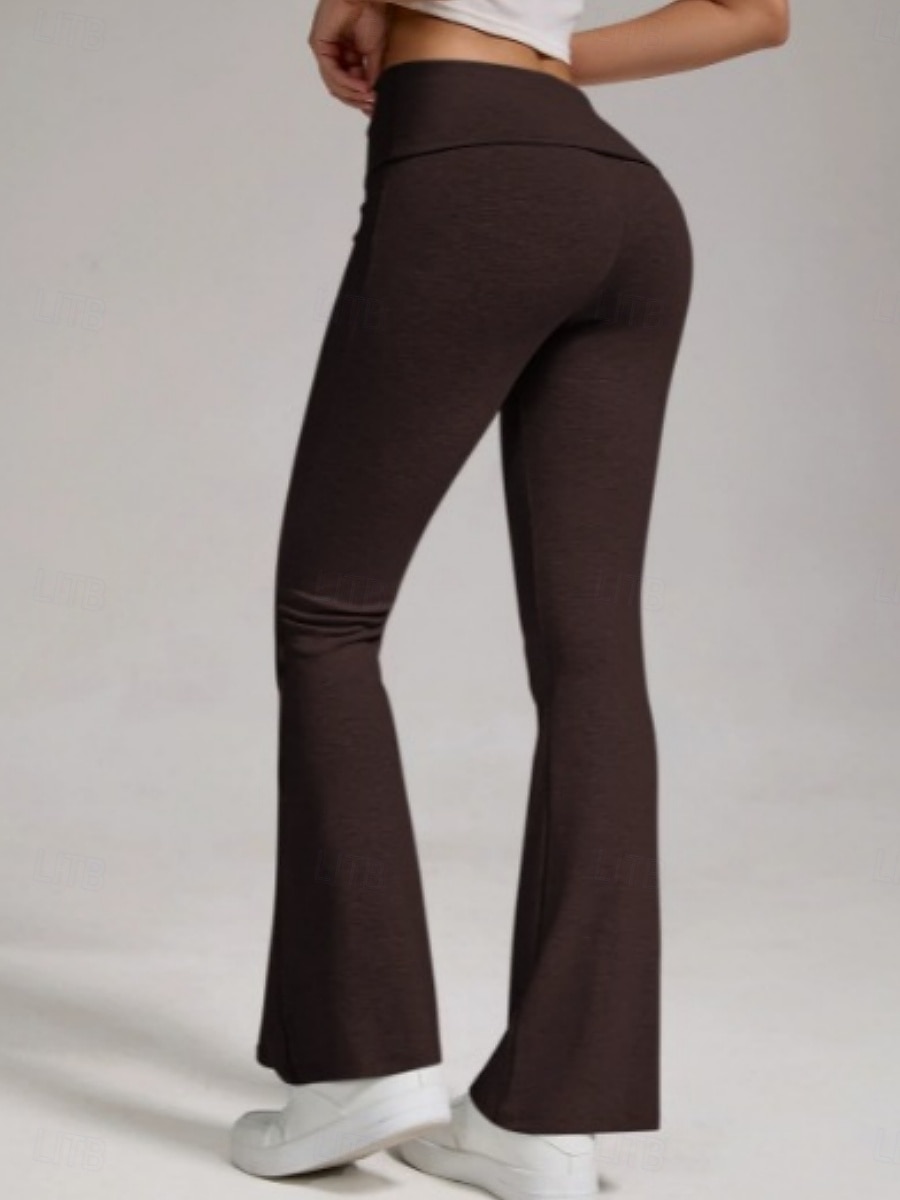 Pentru femei Pantaloni Pantaloni evazați Pantaloni casual Vacanță Modă Șic Stradă Lungime totală Talie Înaltă Simplu Talie elastică Confort Comfortabil Micro-elastic Zilnic În aer liber Vacanță Gri 2026 - $17.99 –P8