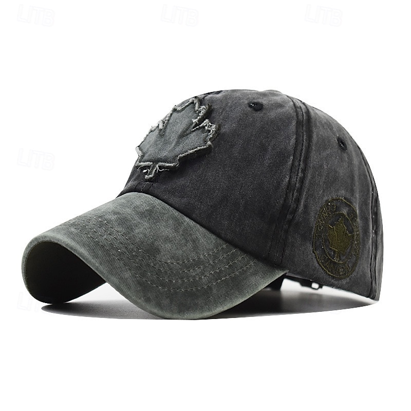 Vintage Canada Baseball Cap Maple Leaf Embroidered  Distressed Retro Dad Hat, Adjustable Cotton Outdoor Snapback Trucker Style, Unisex Casual Streetwear 2026 - $15.99 –P11
