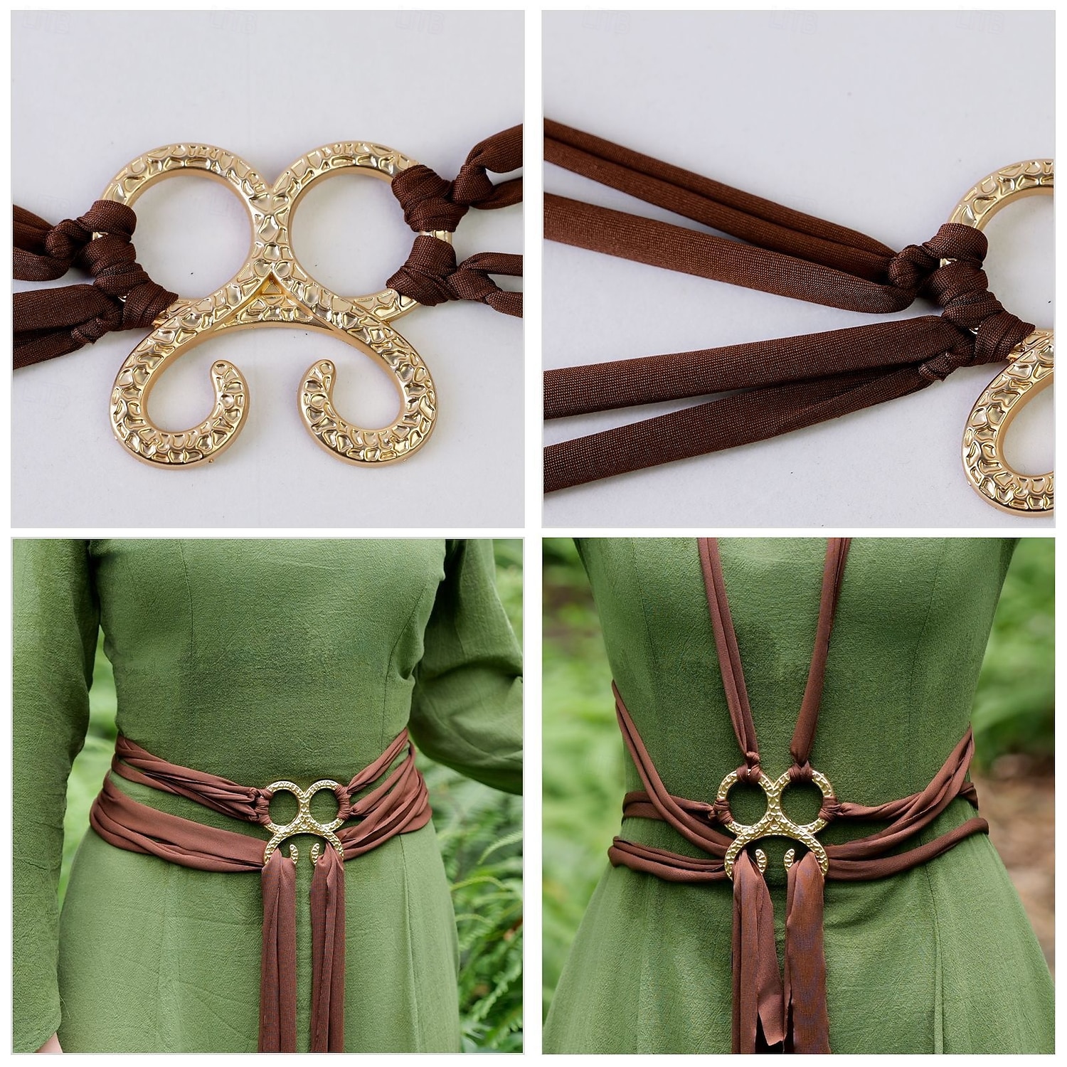 Medieval Renaissance Fancy Costume Accessories Elf Fairy Elven Fancy Dress Women's Fantasy Halloween Carnival Performance LARP Ren Faire Adults' Belt 2026 - ZAR R306.24 –P5