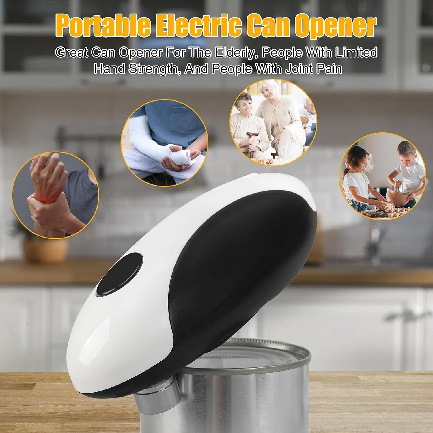 Electric Can Opener Automatic Jar Opener Portable Rechargeable Kitchen Can Opener Hands-Free Easy Pull One Touch Tin Can Opener 2026 - $41.99 –P9