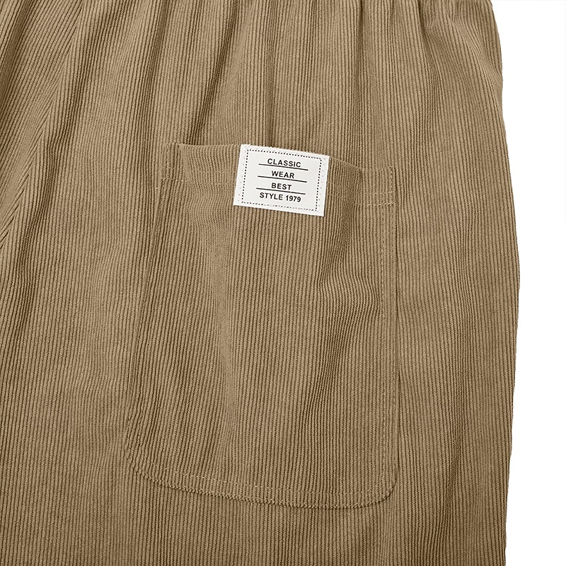 Męskie Szorty Letnie szorty Szorty na co dzień Sztruksowe szorty Ściągana na sznurek Kieszeń Elastyczny pas Równina Komfort Oddychający Krótki Na zewnątrz Urlop Sportowy Codzienny Czarny Jasnozielony 2026 - $20.99 –P13