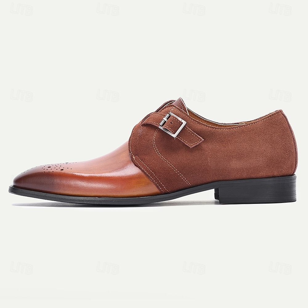 Men's Genuine Leather Double Monk Strap Formal Shoes, Elegant Design for Weddings, Special Events and Professional Wear 2026 - $94.99 –P3