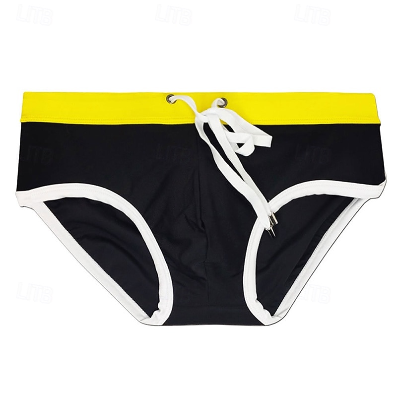 Per uomo Costume da bagno Costume da Bagno Slip mare Tinta unita Coulisse Asciugatura Rapida Elastico Traspirante Pantaloni Surf Sport Acquatici Nuoto Estate del 2026 a $15.49 –P16