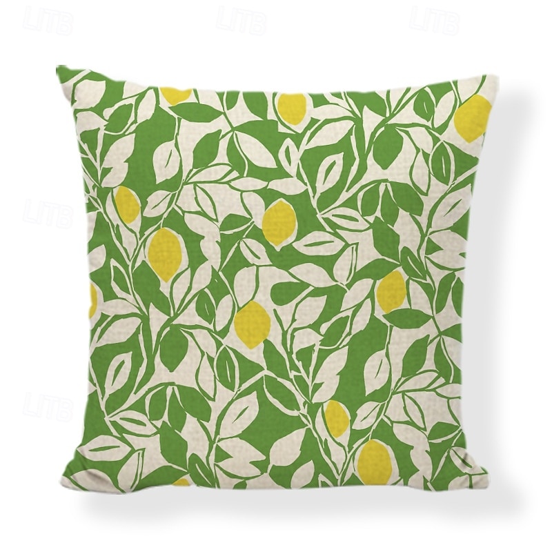 Nordic Green Plant Leaf Pattern Linen Throw Pillow Cover Decorative Cushion Cover for Sofa Bed Headboard Car and Nap Pillow Use 2026 - $11.99 –P10
