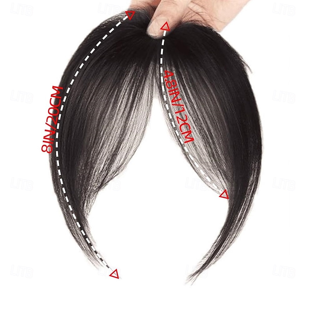 Bangs Hair Clip in Bangs Fringe with Temples Hairpieces for Women Hair Bangs Extension for Daily Wear (Natural black#) 2026 - $9.49 –P4
