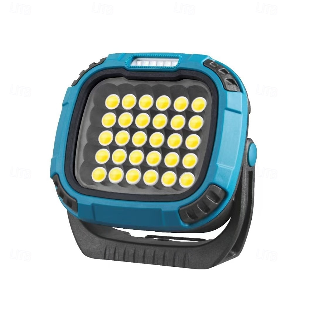 Lampada da lavoro a LED ricaricabile da 3300 lumen, 18 modalità di illuminazione, base magnetica, ingresso USB-C, gialla, materiale ABS, portatile, ampie applicazioni del 2026 a $39.99 –P4