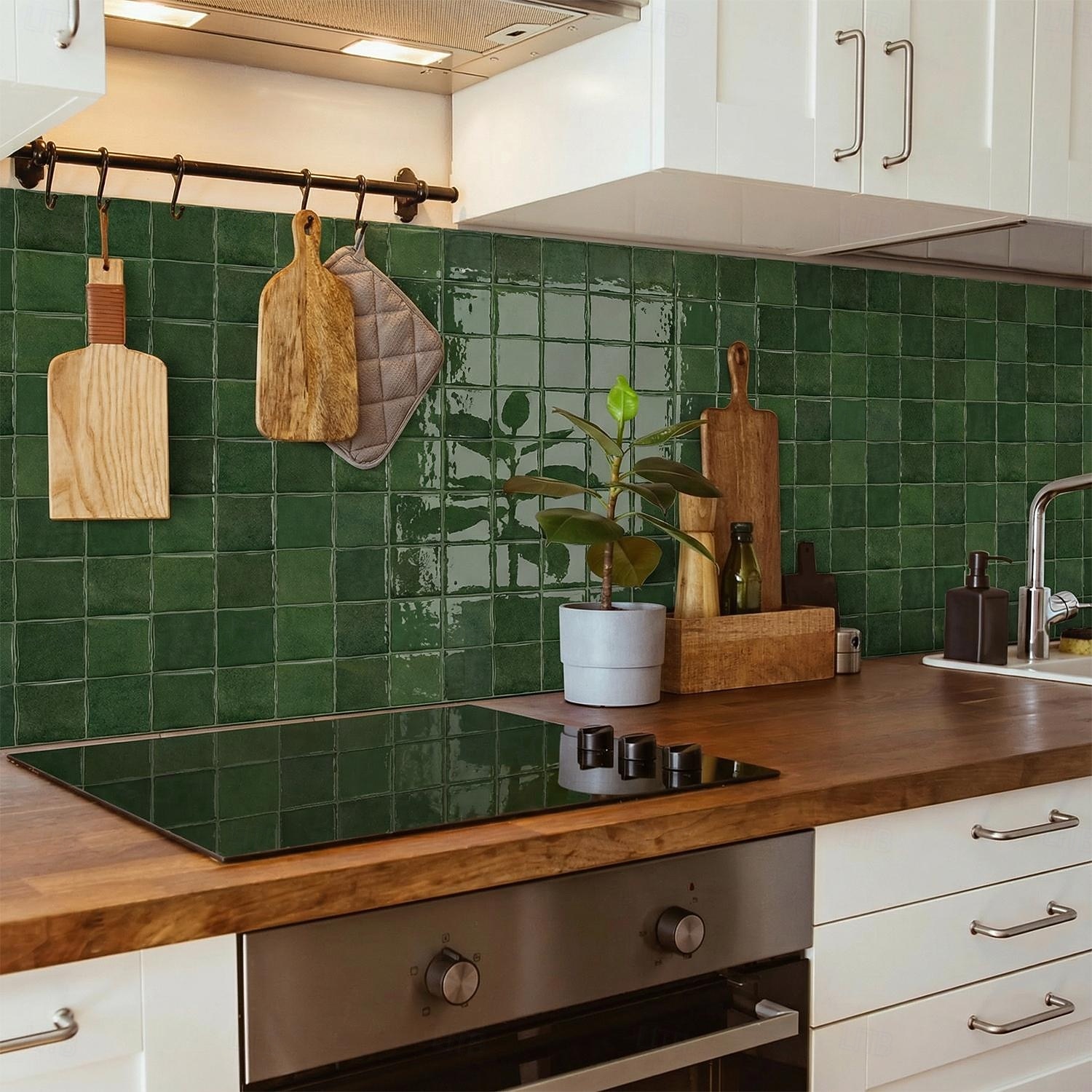 Paquete de 10 paneles decorativos de pared 3D, azulejos de vinilo vintage de epoxi para salpicadero de cocina, adhesivos autoadhesivos despegables, aptos para cocinas, baños, lavanderías y vehículos 2026 - $25.99 –P1