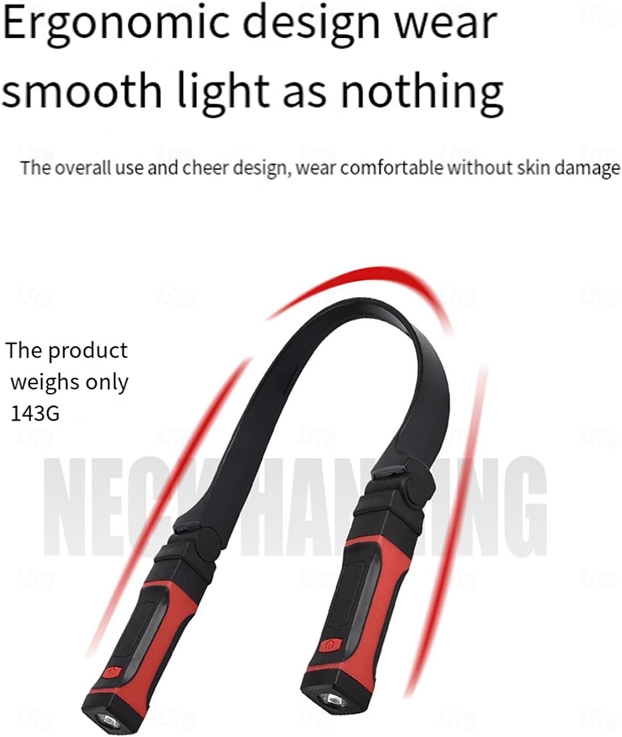 Pracovní světlo, odnímatelné, dobíjecí, LED pracovní světlo s magnetickou základnou, handsfree mechanické světlo, kolem krku 2026 - $35.99 –P2