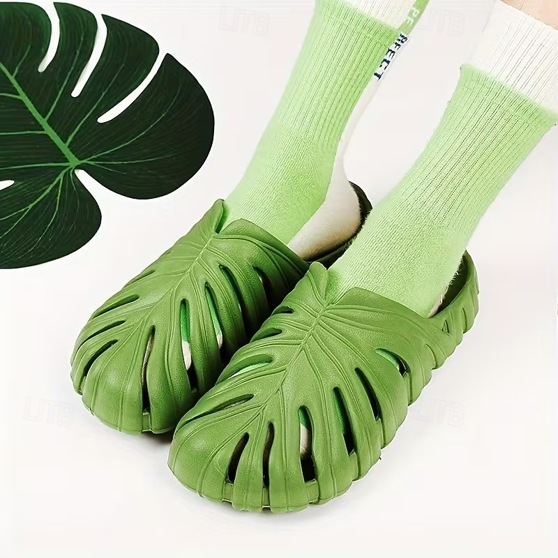 Papuci casual de vară pentru bărbați și femei, papuci de exterior cu talpă groasă din raion de bambus, pantofi cu gaură în spate, model broască țestoasă 2026 - $24.99 –P4