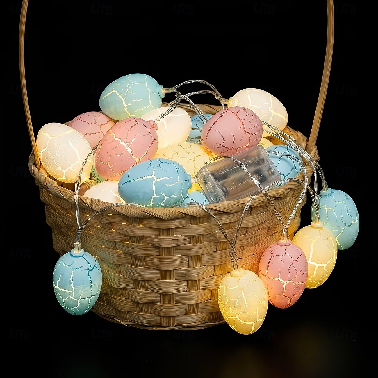 Φωτάκια παραμυθιού με κορδόνι σε σχήμα πασχαλινού αυγού 2m 10leds με μπαταρία για βιτρίνα σπιτιού, υπνοδωμάτιο, μπαλκόνι, διακόσμηση κήπου 2026 - $12.99 –P7