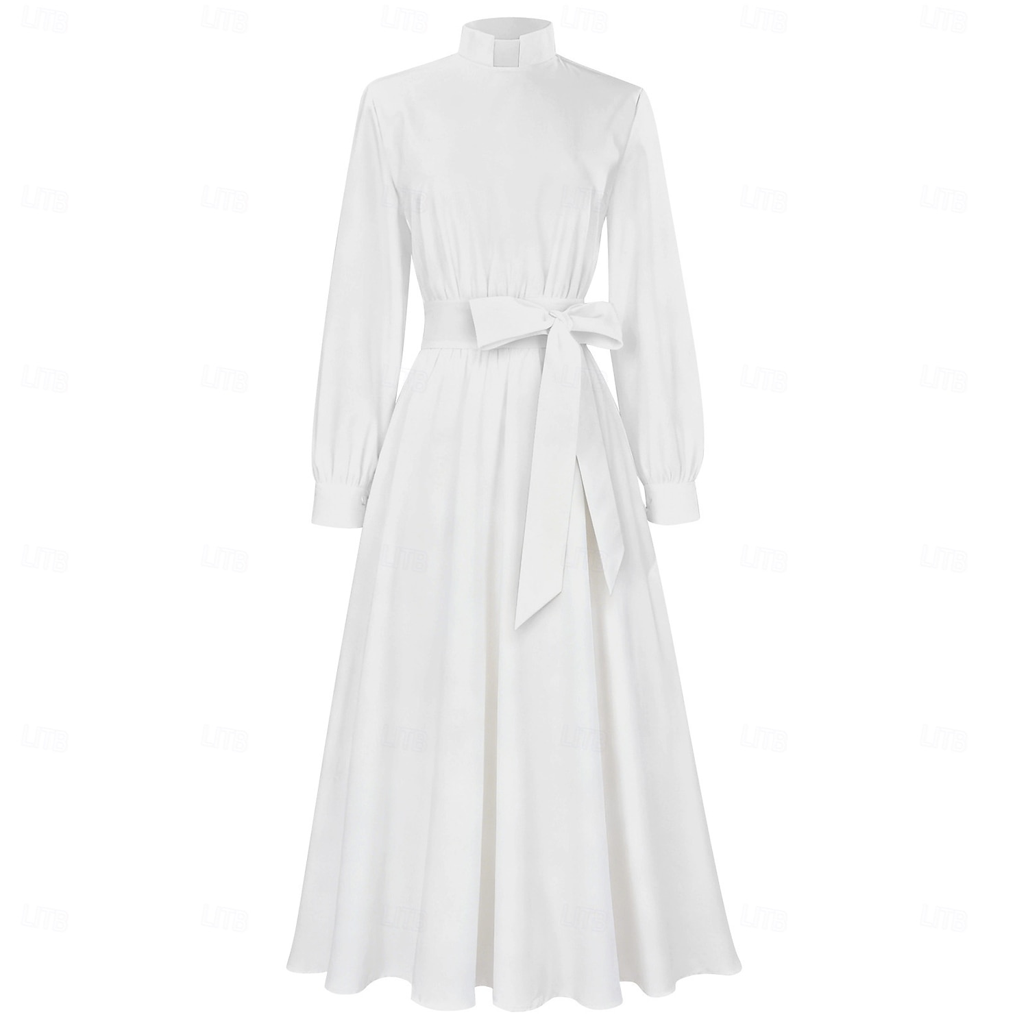 Keskiaika Renessanssi Nilkkapituinen Mekot Pitkähihainen Nunna Yhtenäinen väri A-linja Naamiaispuku Naisten Uskonnolliset Halloween Karnevaali Naamiaiset Renessanssin messut LARP Retro-teemaiset 2026 - $55.99 –P9