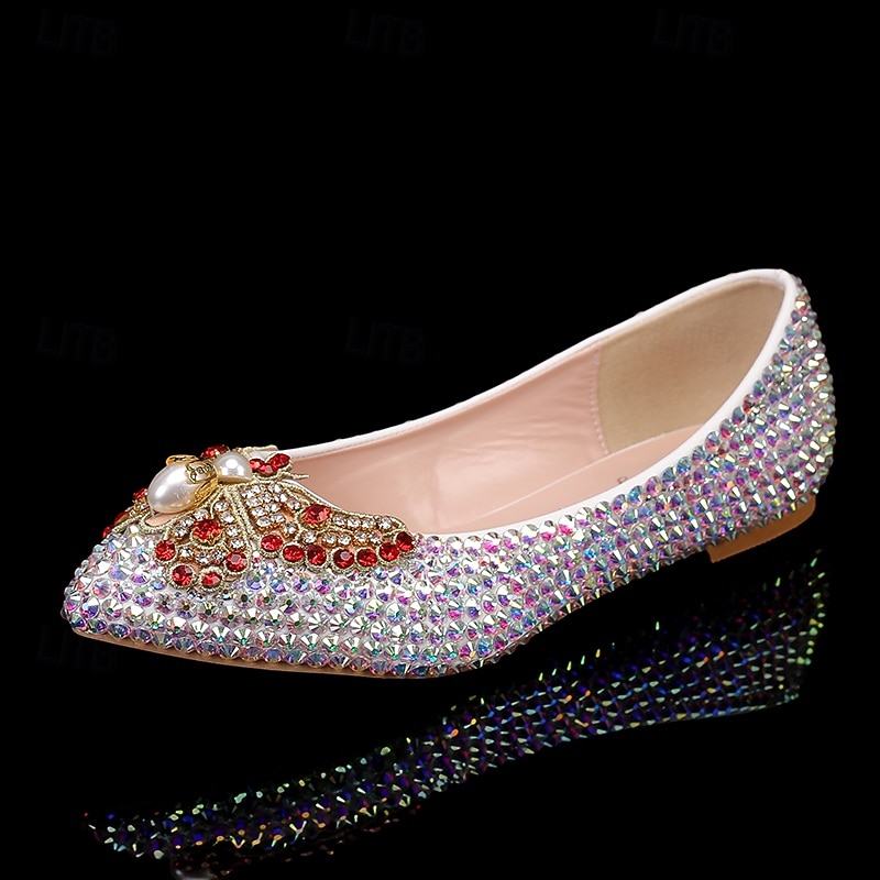 Zapatos de tacón plano con punta puntiaguda y tiras en el tobillo para mujer, para fiesta, boda, coloridos 2026 - $64.99 –P4
