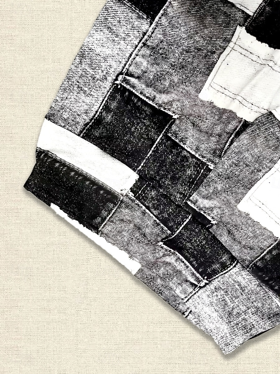 Damen Jeans Leggings Jeggings Urlaub Streetwear Lässig Volle Länge Mittlere Taillenlinie Karomuster Patchwork Tasche Bequem Hohe Elastizität Täglich Heim Outdoor Schwarzgrau Hellblau-Weiß Frühling 2026 - $13.99 –P14