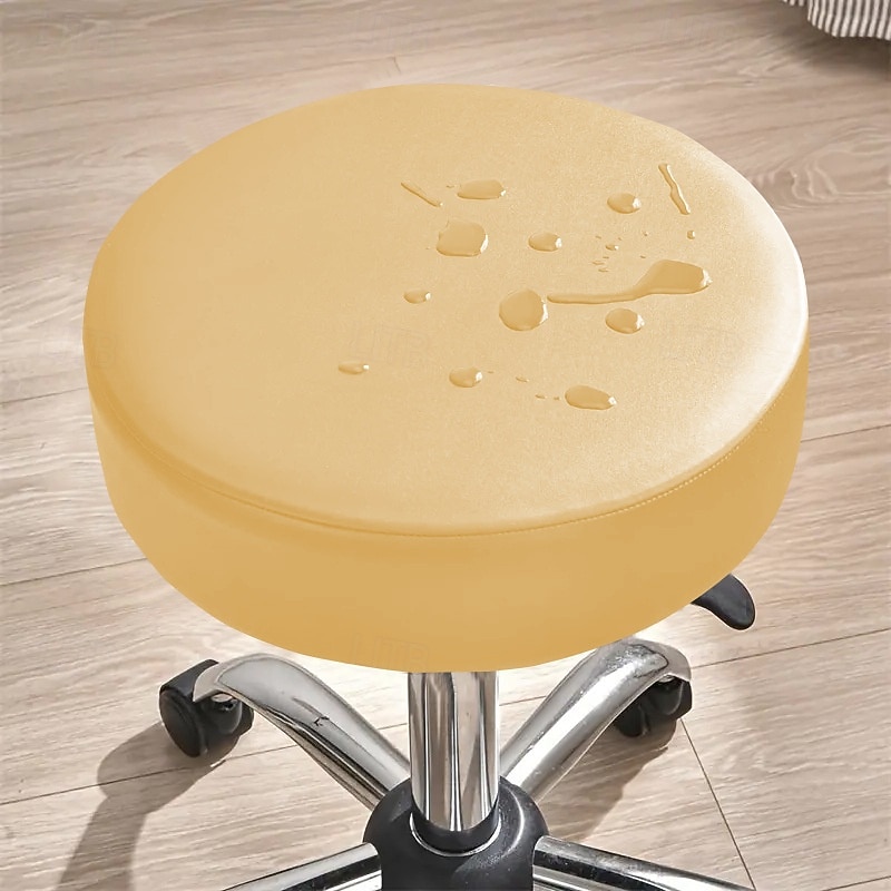 Coprisgabelli da bar in PU elasticizzato e impermeabile, coprisgabelli da bar rotondi in pelle, coprisgabelli da bar rotondi, coprisgabelli da bar rotondi con elastici per 12-15 pollici del 2026 a $10.99 –P9