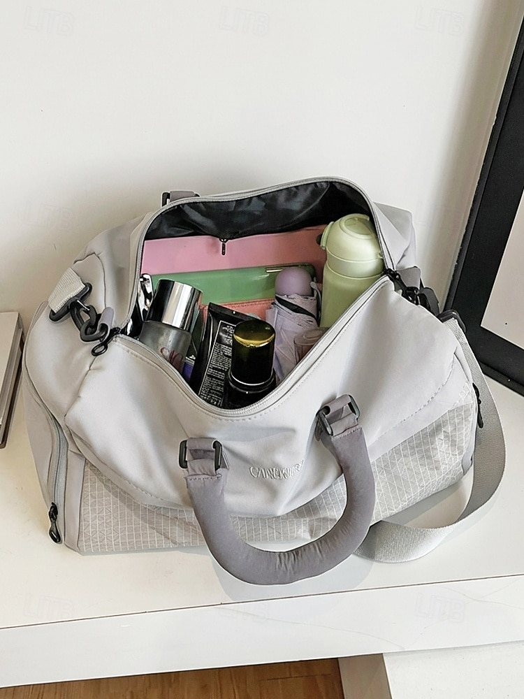 Γυναικεία πολύχρωμη αδιάβροχη τσάντα duffle από πολυεστέρα, μεγάλης χωρητικότητας, ρυθμιζόμενο λουράκι, ιδανική για διακοπές, καθημερινή χρήση και αθλητικές δραστηριότητες 2026 - $19.99 –P6