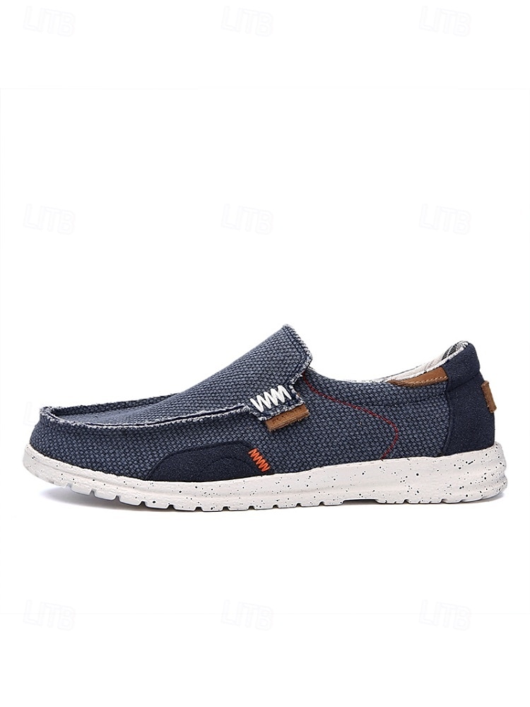 Espadrile slip-on bleumarin pentru bărbați, cu partea superioară respirabilă și talpă de iută, croială confortabilă pentru ținute de insulă și croazieră, ținute de plajă și activități de agrement 2026 - $42.99 –P8