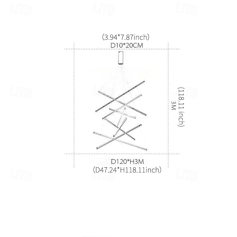 led závěsné svítidlo 3/5/7/9 hlav cluster design sputnik designové lustry do jídelny ložnice závěsné lampy 110-240v pouze stmívatelné pomocí dálkového ovládání 2026 - $349.99 –P12