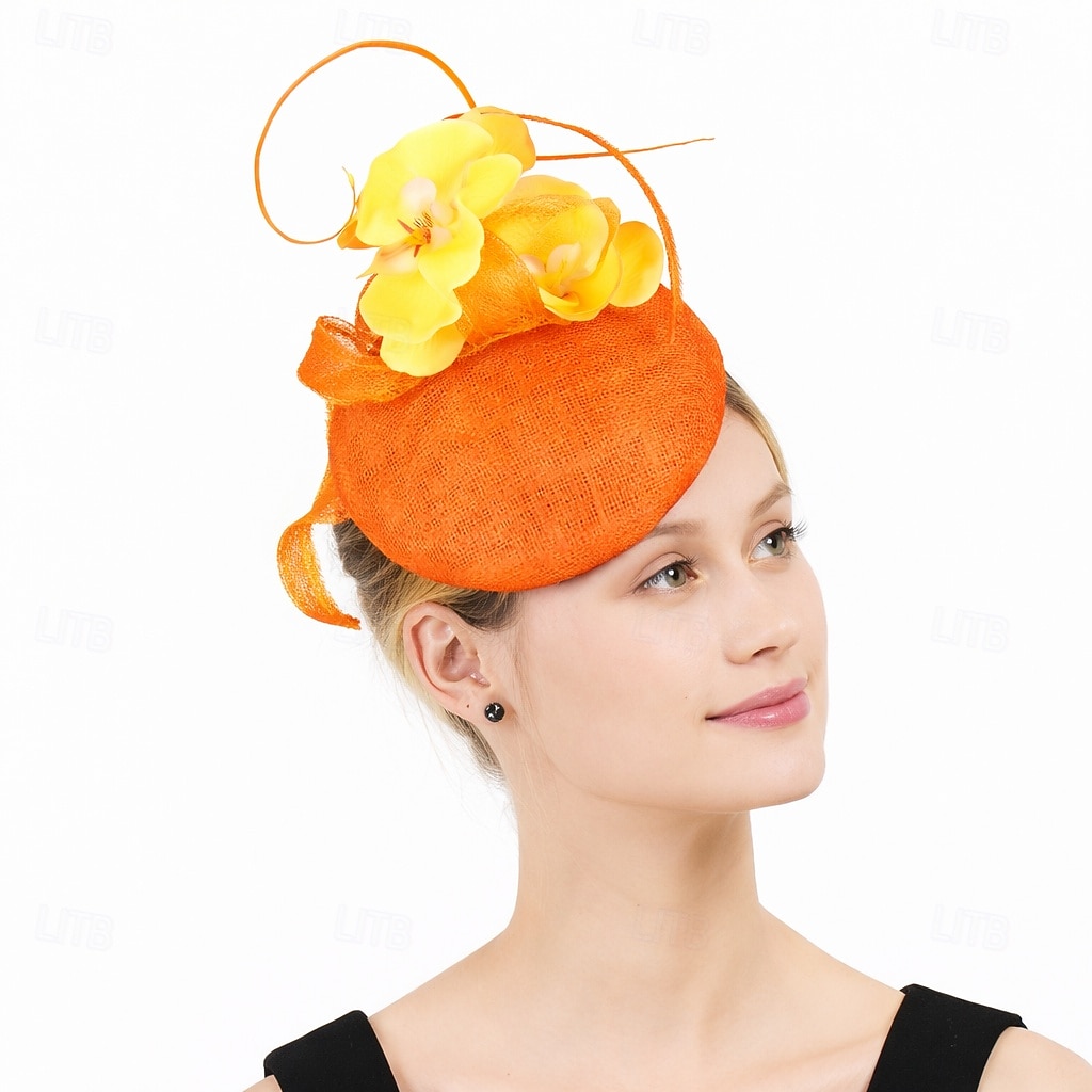 Derby Copricapo Cappello Fascinator affascinante Gentildonna Floreale Piuma Costume Per donna Mascherata Tè Ascot Festival delle corse di cavalli Adulti Copricapo del 2026 a $46.99 –P2