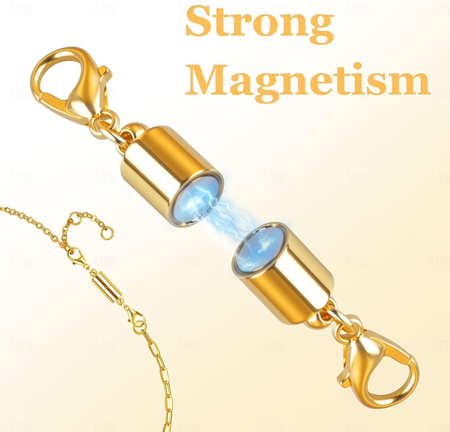 Confezione da 12 fermagli e chiusure magnetiche per collane. Estensore per collane con magnete potente. Chiusura magnetica per collane per la creazione di bracciali e collane di gioielli. Placcatura del 2026 a $19.99 –P5