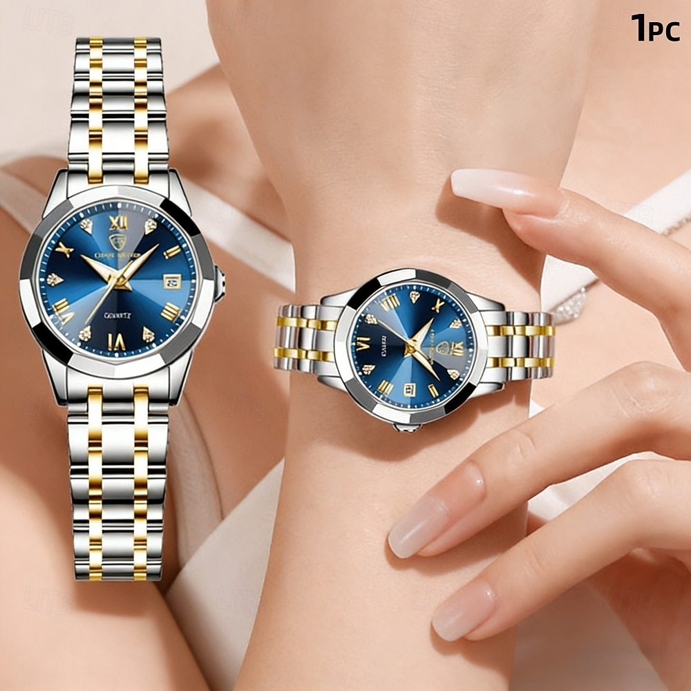 ceas de damă, ceas de lux cu farmec pentru femei, decorațiuni cu diamante, funcție de calendar, afișaj cu lumină de noapte, ceas casual la modă pentru femei, cele mai bune accesorii pentru femei și 2026 - $24.99 –P5