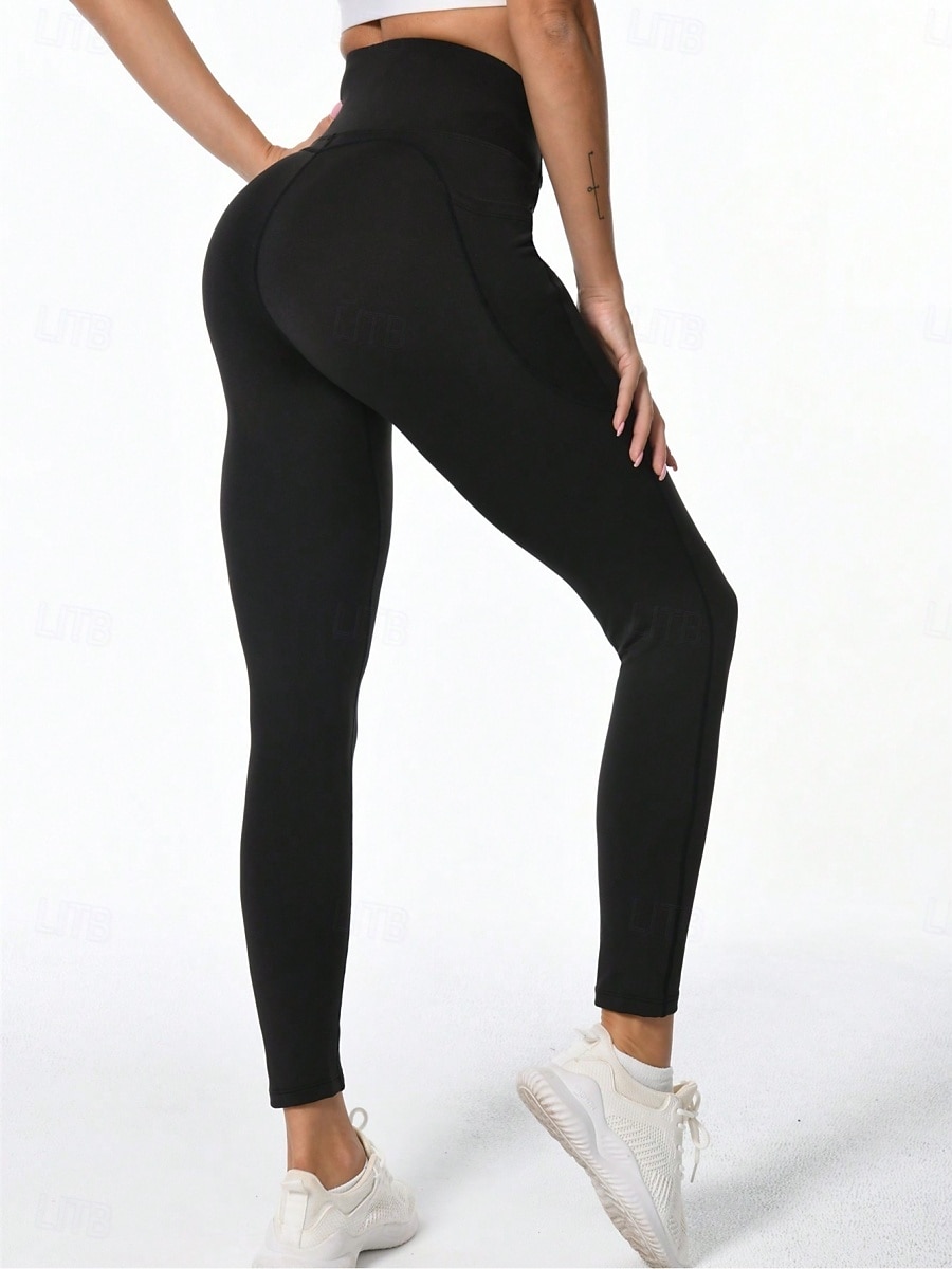 Per donna Pantaloni Pantaloncini anti sfregamento Moda Streetwear Essenziale Lunghezza intera Vita Alta Grafico Elastico in vita Confortevole Alta elasticità Palestra Yoga Streetwear Rosa Rosa scuro del 2026 a $17.99 –P10