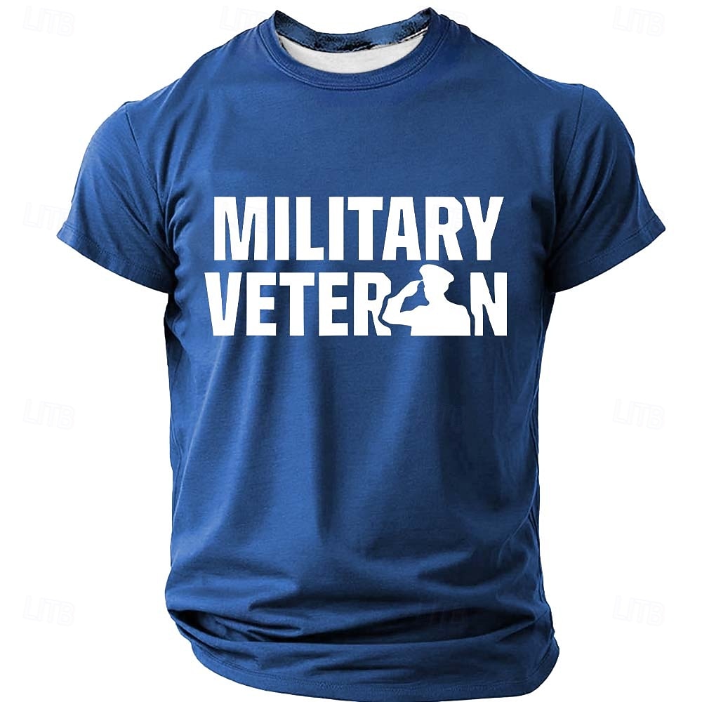 4. července 2026 250. výročí památného dne Pánské vlastenecké tričko s grafikou veterána crew neck s krátkým rukávem 2026 - $21.99 –P3