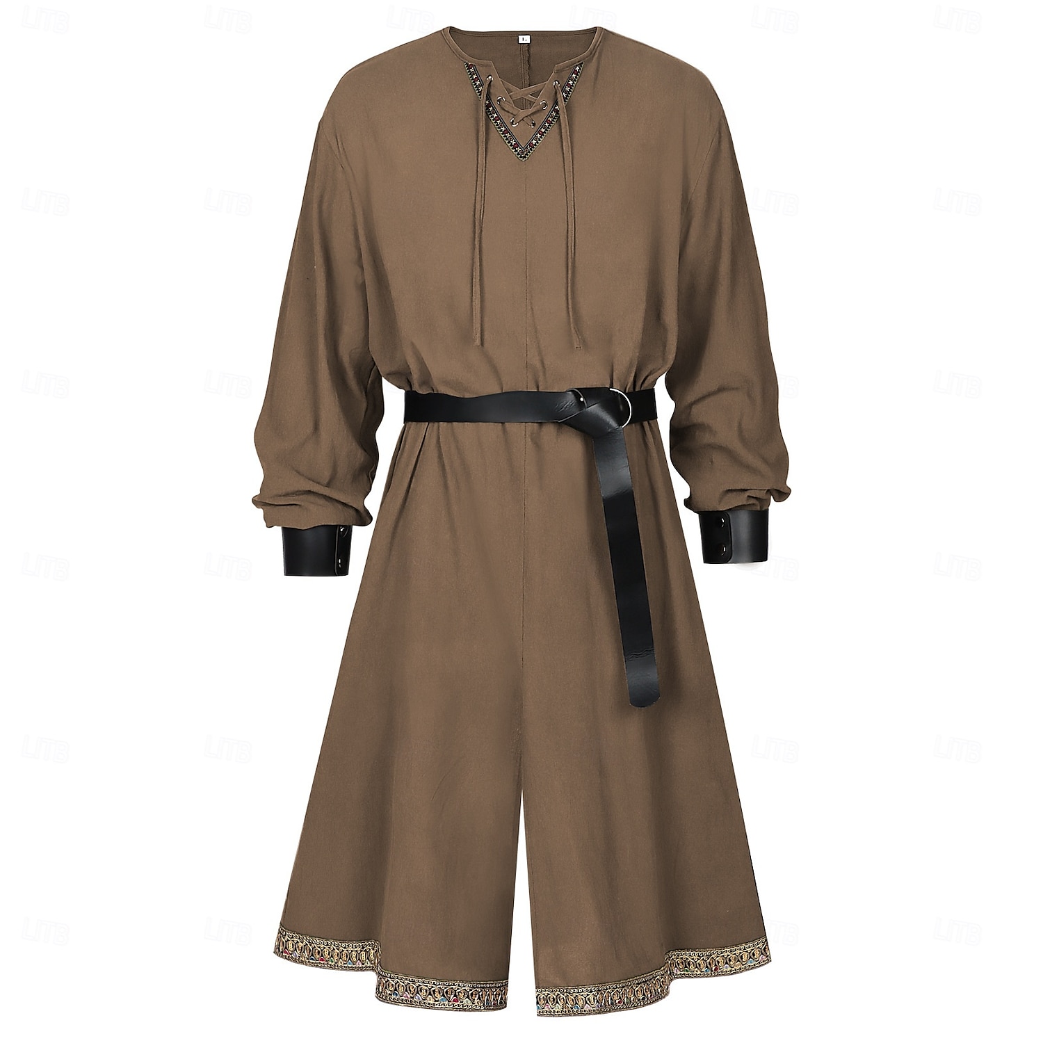 Set Retrò Vintage Medievale Rinascimento Cintura in Vita Polsino Tunica con accessori Lunghe Vichingo Ranger Costume Per uomo Fantasia Halloween Carnevale Fiera Rinascimentale LARP Festa a tema retrò del 2026 a $70.99 –P7