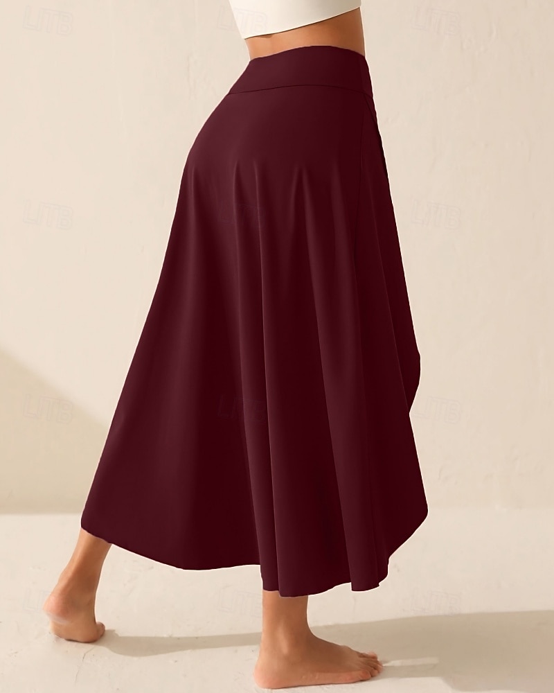 Damen Einfarbig Lässiger Rock Tennis-Skort Tennisröcke mit Shorts Sportrock Tasche Hohe Taille Asymmetrisch Schnelltrocknend Atmungsaktiv Tennis Golfspiel Pickleball Rock Schwarz Blau Dunkelgrün 2026 - $18.99 –P7