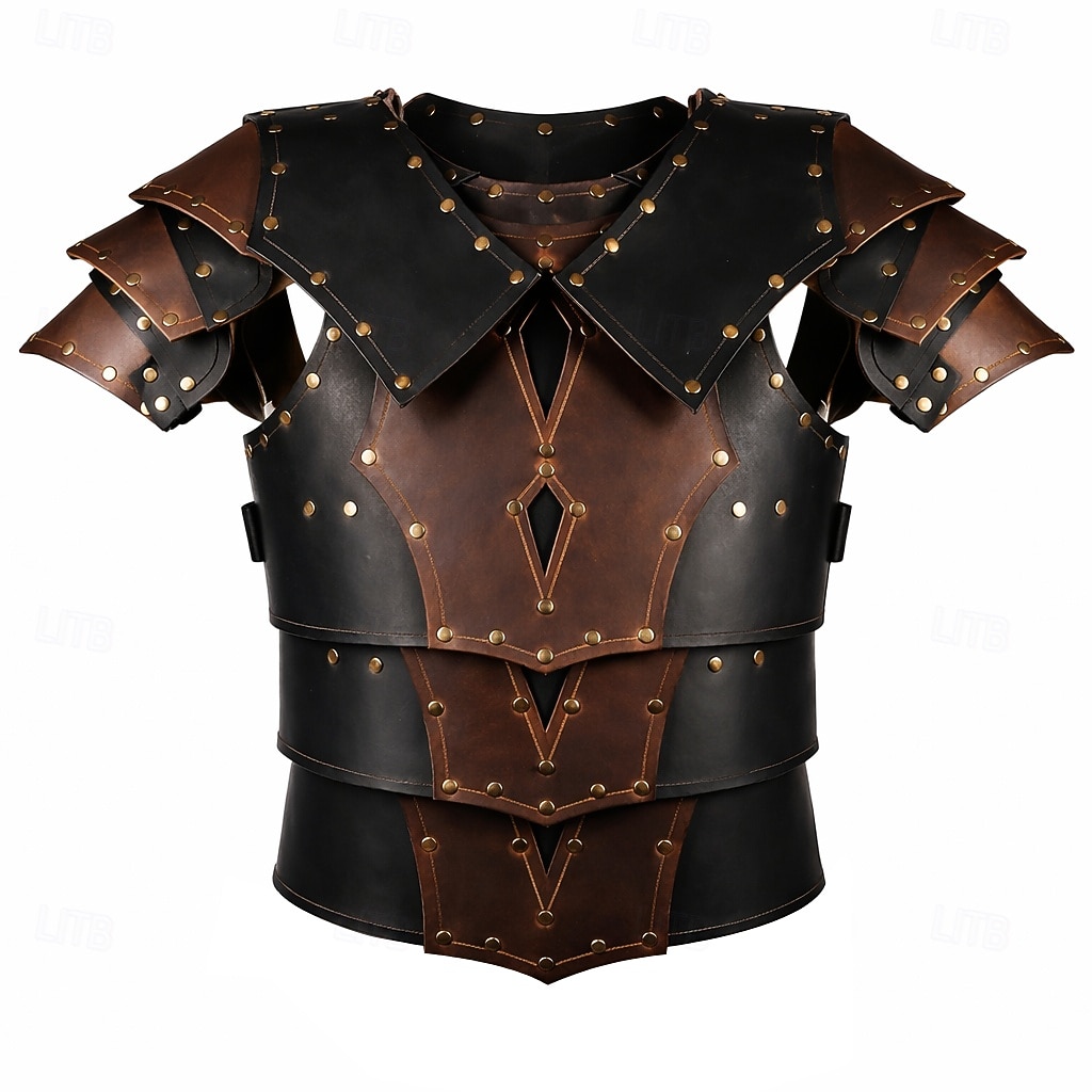 Retro Vintage Medieval Renascentista Armas e Armaduras Armadura de Ombro Cavalheiro Ranger Fantasia Homens Dia Das Bruxas Carnaval feira renascentista LARP Adulto Colete Armadura de Ombro de 2026 por $87.99 –P1