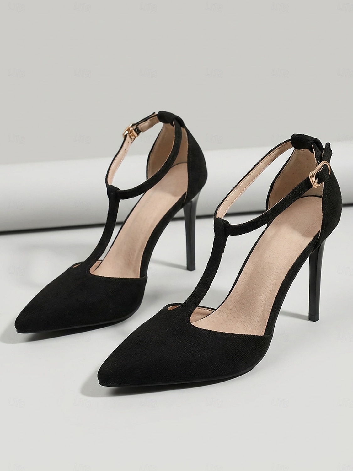 naisten mustat T-hihnalla varustetut stilettokorkokengät – elegantit morsiamen äidin kengät kaupunkihäihin 2026 - $34.99 –P2