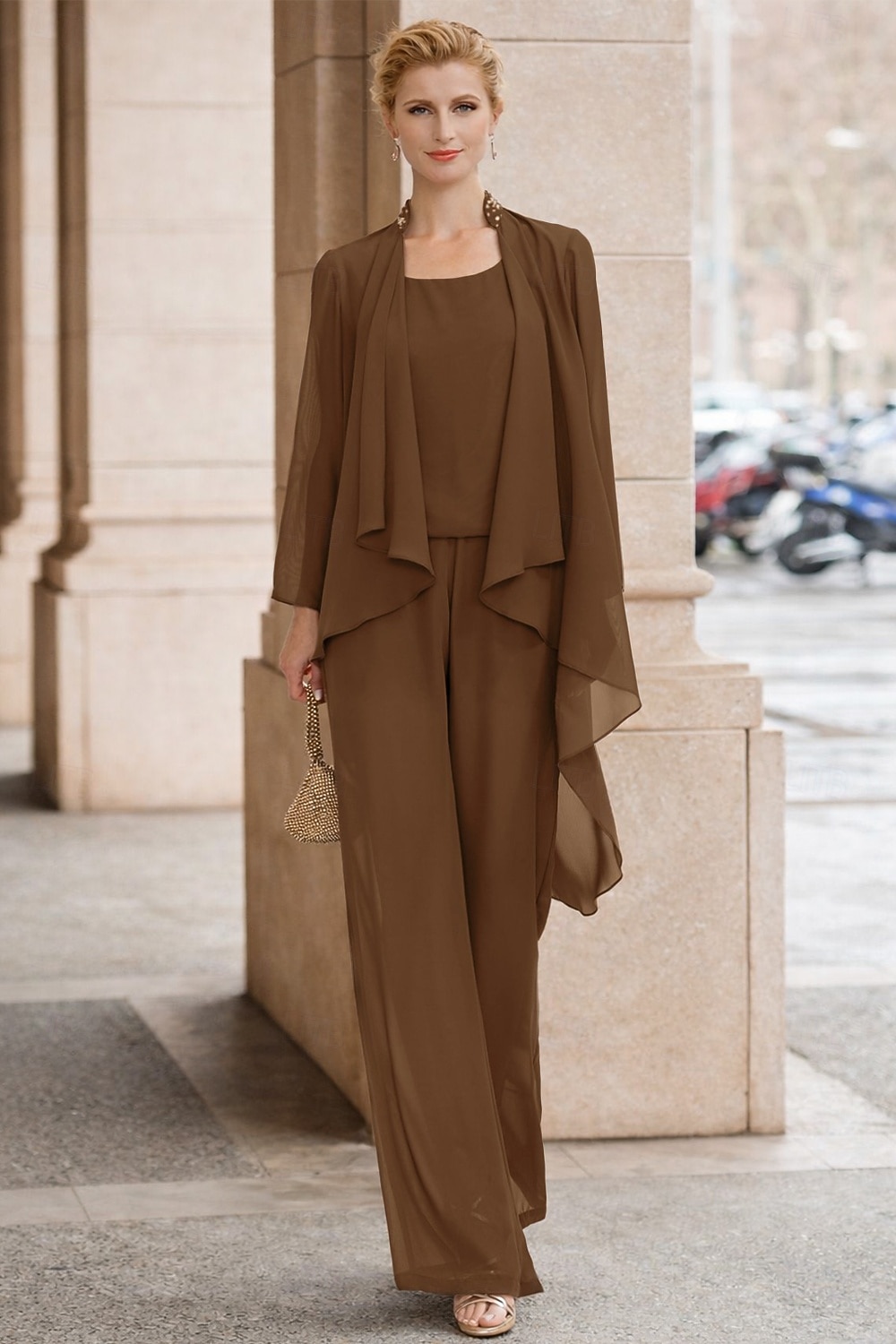 Kvinnes Stola Shrug Mors Stola Frakker  Jakker Elegant Solbeskyttelse Lange Ermer Chiffon Bryllups Gjest Stola med Perler Fest Kveld Vår  Høst å imponere 2026 - $49.99 –P1